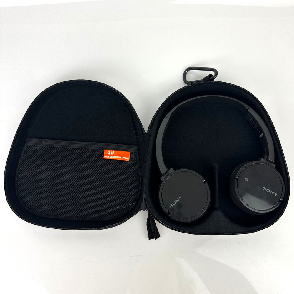 Sony MDR-ZX220BT Wireless Stereo Headset Bluetooth Headphones Black w/ Case